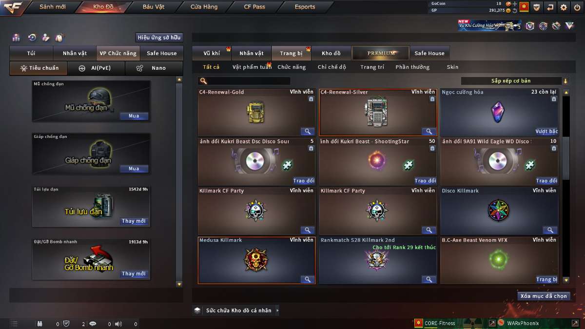 shop acc cf uy tin gia re